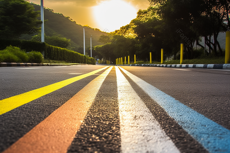 清晨的道路向前进努力摄影实拍,高清,摄影图,摄影图片,图片大全,摄影图免费下载